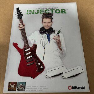 Paul Gilbert of Mr. Big - DiMarzio - 2011 Print Advertisement